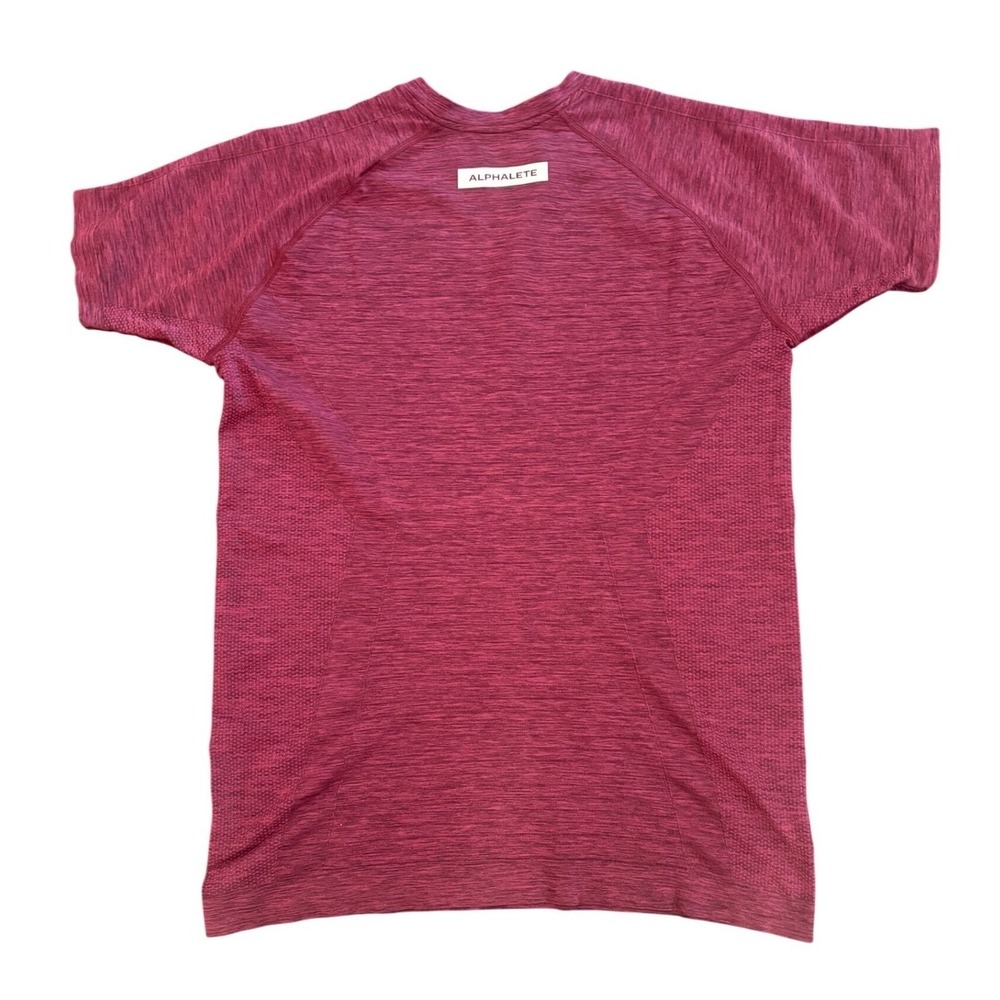 Alphalete Athletics Mens Large Burgundy Heather Seamless Performance T-Shirt